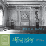 Cover art for Brahms String Quartets shows the corroding interior of an abandoned train station, photo by Rory Earnshaw.