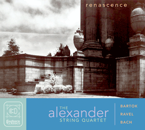 Cover art for Renascence shows a classical building with urns, photo by Rory Earnshaw